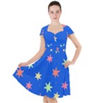 Background Star Darling Galaxy Cap Sleeve Midi Dress