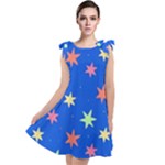 Background Star Darling Galaxy Tie Up Tunic Dress