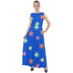 Background Star Darling Galaxy Chiffon Mesh Boho Maxi Dress