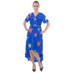Background Star Darling Galaxy Front Wrap High Low Dress