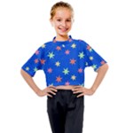 Background Star Darling Galaxy Kids Mock Neck T-Shirt