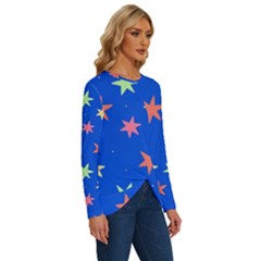 Long Sleeve Crew Neck Pullover Top 