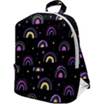Wallpaper Pattern Rainbow Zip Up Backpack