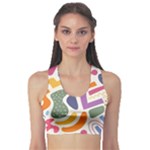 Abstract Pattern Background Fitness Sports Bra