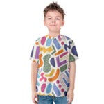 Abstract Pattern Background Kids  Cotton T-Shirt