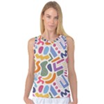 Abstract Pattern Background Women s Basketball Tank Top