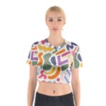 Abstract Pattern Background Cotton Crop Top