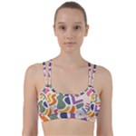 Abstract Pattern Background Line Them Up Sports Bra
