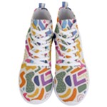 Abstract Pattern Background Men s Lightweight High Top Sneakers