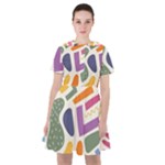 Abstract Pattern Background Sailor Dress