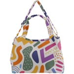 Abstract Pattern Background Double Compartment Shoulder Bag