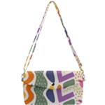 Abstract Pattern Background Removable Strap Clutch Bag