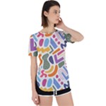 Abstract Pattern Background Perpetual Short Sleeve T-Shirt