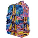 Eiffel Tower Starry Night Print Van Gogh Classic Backpack