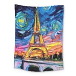 Eiffel Tower Starry Night Print Van Gogh Medium Tapestry