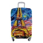 Eiffel Tower Starry Night Print Van Gogh Luggage Cover (Small)