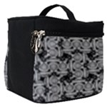 Ethnic symbols motif black and white pattern Make Up Travel Bag (Small)
