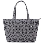 Ethnic symbols motif black and white pattern Back Pocket Shoulder Bag 