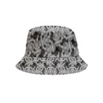 Ethnic symbols motif black and white pattern Inside Out Bucket Hat (Kids)