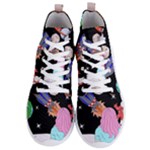 Girl Bed Space Planets Spaceship Rocket Astronaut Galaxy Universe Cosmos Woman Dream Imagination Bed Men s Lightweight High Top Sneakers