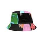 Girl Bed Space Planets Spaceship Rocket Astronaut Galaxy Universe Cosmos Woman Dream Imagination Bed Inside Out Bucket Hat (Kids)
