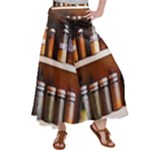 Alcohol Apothecary Book Cover Booze Bottles Gothic Magic Medicine Oils Ornate Pharmacy Women s Satin Palazzo Pants