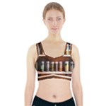 Alcohol Apothecary Book Cover Booze Bottles Gothic Magic Medicine Oils Ornate Pharmacy Sports Bra With Pocket