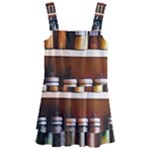 Alcohol Apothecary Book Cover Booze Bottles Gothic Magic Medicine Oils Ornate Pharmacy Kids  Layered Skirt Swimsuit