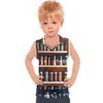 Alcohol Apothecary Book Cover Booze Bottles Gothic Magic Medicine Oils Ornate Pharmacy Kids  Sport Tank Top