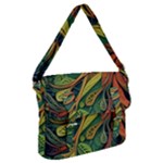 Outdoors Night Setting Scene Forest Woods Light Moonlight Nature Wilderness Leaves Branches Abstract Buckle Messenger Bag