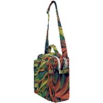 Outdoors Night Setting Scene Forest Woods Light Moonlight Nature Wilderness Leaves Branches Abstract Crossbody Day Bag