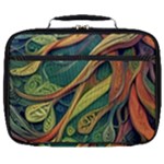 Outdoors Night Setting Scene Forest Woods Light Moonlight Nature Wilderness Leaves Branches Abstract Full Print Lunch Bag