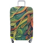 Outdoors Night Setting Scene Forest Woods Light Moonlight Nature Wilderness Leaves Branches Abstract Luggage Cover (Large)