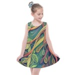 Outdoors Night Setting Scene Forest Woods Light Moonlight Nature Wilderness Leaves Branches Abstract Kids  Summer Dress