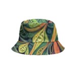 Outdoors Night Setting Scene Forest Woods Light Moonlight Nature Wilderness Leaves Branches Abstract Inside Out Bucket Hat (Kids)
