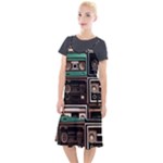 Retro Electronics Old Antiques Texture Wallpaper Vintage Cassette Tapes Retrospective Camis Fishtail Dress