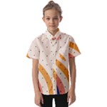 Abstract Geometric Bauhaus Polka Dots Retro Memphis Rainbow Kids  Short Sleeve Shirt