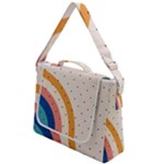 Abstract Geometric Bauhaus Polka Dots Retro Memphis Rainbow Box Up Messenger Bag