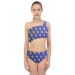Pattern Floral Flowers Leaves Botanical Spliced Up Two Piece Swimsuit