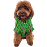 Trees Pattern Retro Pink Red Yellow Holidays Advent Christmas Dog Coat