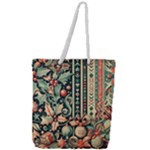 Winter Snow Holidays Full Print Rope Handle Tote (Large)