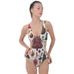 Christmas Decoration Side Cut Out Swimsuit