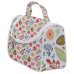 Background Pattern Flowers Design Leaves Autumn Daisy Fall Satchel Handbag