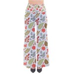 Background Pattern Flowers Design Leaves Autumn Daisy Fall So Vintage Palazzo Pants