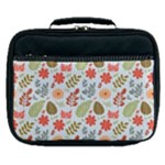 Background Pattern Flowers Design Leaves Autumn Daisy Fall Lunch Bag