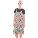 Background Pattern Flowers Design Leaves Autumn Daisy Fall Camis Fishtail Dress