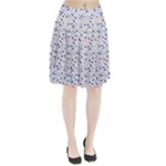 Background Pattern Floral Leaves Flowers Pleated Skirt
