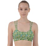 Leaves Tropical Background Pattern Green Botanical Texture Nature Foliage Line Them Up Sports Bra