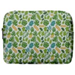 Leaves Tropical Background Pattern Green Botanical Texture Nature Foliage Make Up Pouch (Large)