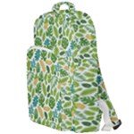 Leaves Tropical Background Pattern Green Botanical Texture Nature Foliage Double Compartment Backpack